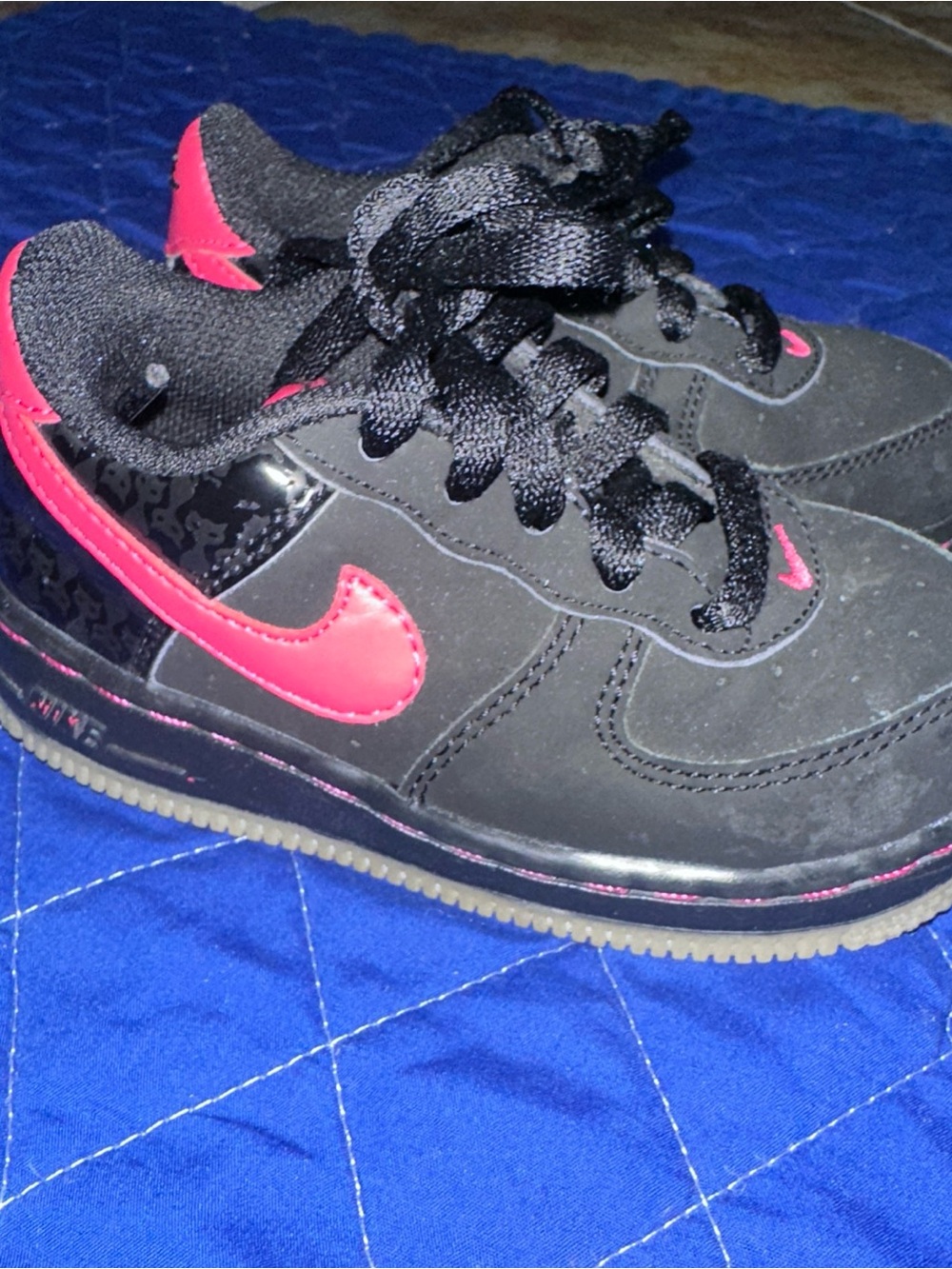 Toddler 2008 Halloween Air Force Ones 82” Pink And Black Color size 7c